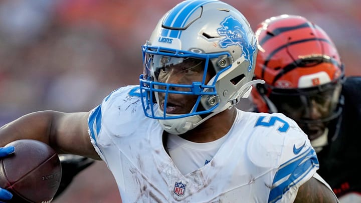 Detroit Lions running back David Montgomery (5). Detroit Lions running back David Montgomery (5).