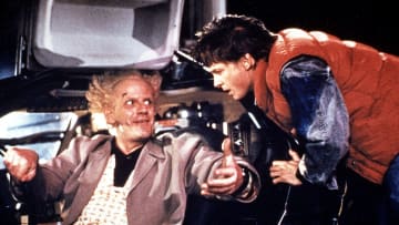 Michael J. Fox and Christopher Lloyd in 'Back to the Future' (1985).