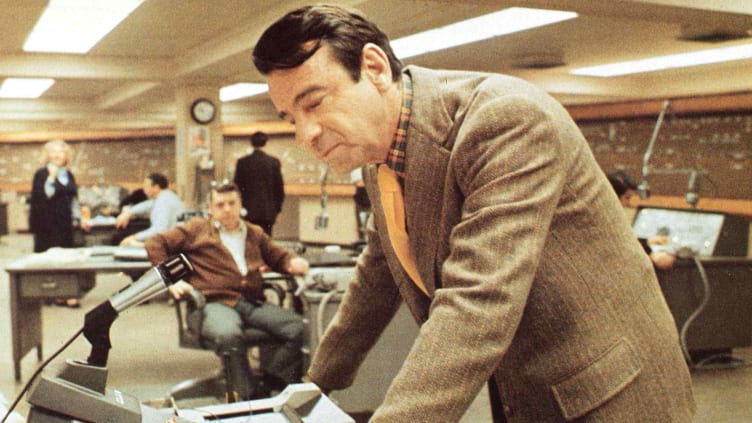 Walter Matthau in a scene from 'The Taking of Pelham One Two Three' (1974).