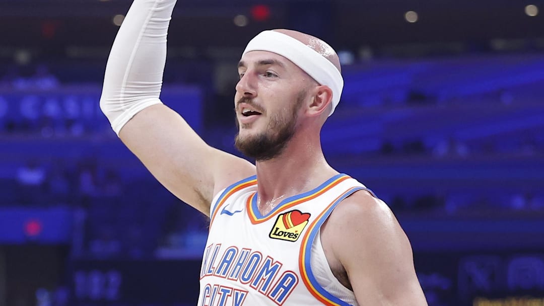 Oklahoma City Thunder, Alex Caruso, Jalen Williams, Lu Dort Oklahoma City Thunder, Alex Caruso, Jalen Williams, Lu Dort