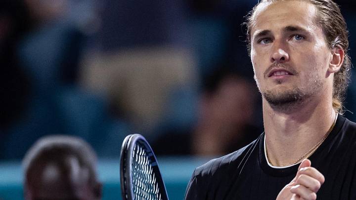 Alexander Zverev celebrates his victory