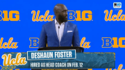 Deshaun Foster froze during his introduction at Big Ten media day on Wednesday.