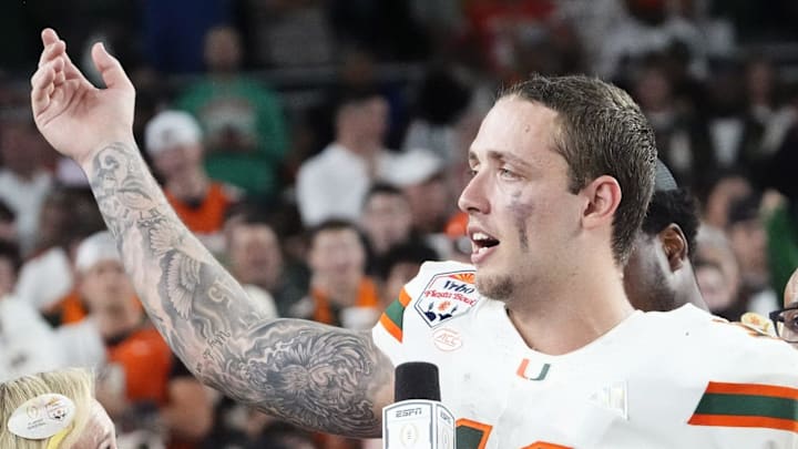 Miami Hurricanes quarterback Carson Beck (11)