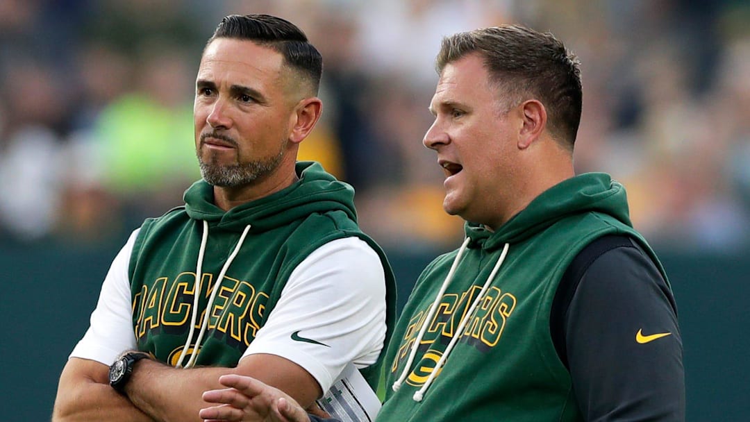 Green Bay Packers head coach Matt LaFleur and GM Brian Gutekunst