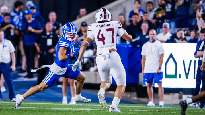 BYU wide receiver Parker Kingston against Southern Illinois