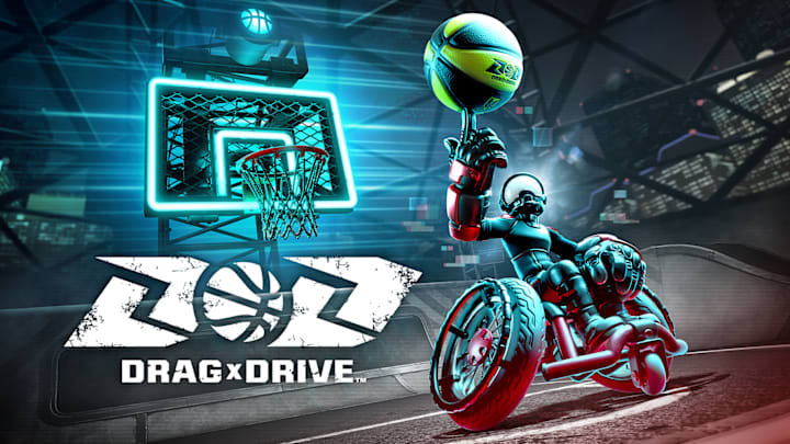 A cartoonish person in a wheelchair with big hands spinning a basketball on their finger in front of a hoop.