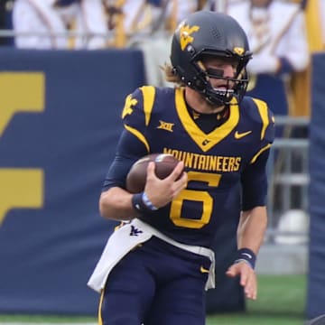 West Virginia University quarterback Garrett Greene.
