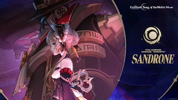Genshin Impact Sandrone reveal artwork.