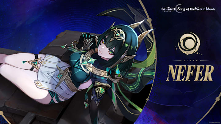 Genshin Impact Nefer reveal artwork.