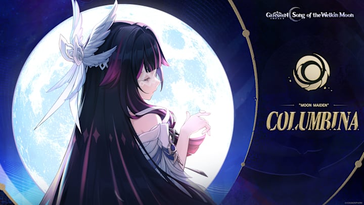 Genshin Impact Columbina reveal artwork.