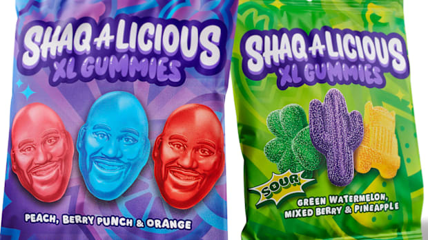 Shaq's new gummies look a lot like... Shaq. 