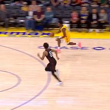 James made his sophomore Summer League debut on Sunday