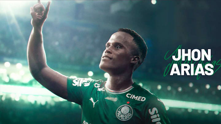 Jhon Arias assinou até dezembro de 2029 com o Palmeiras