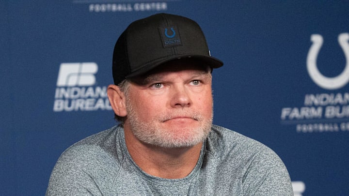Indianapolis Colts general manager Chris Ballard speaks