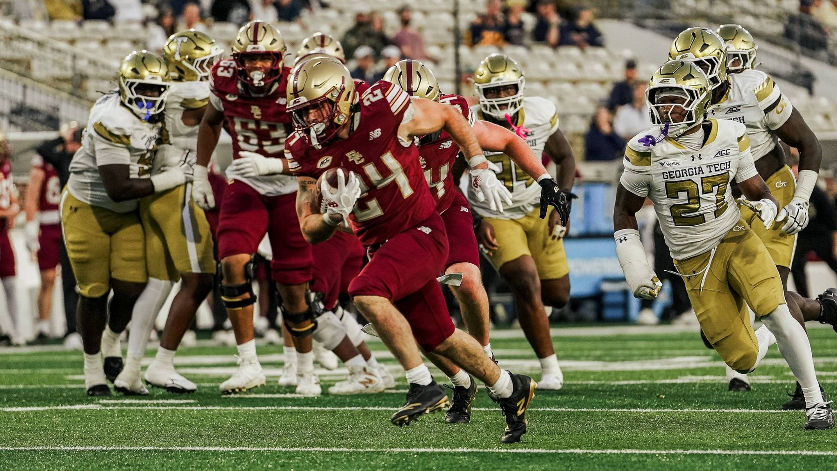 Boston College Football Runs All Over Georgia Tech En Route to Blowout Road Victory