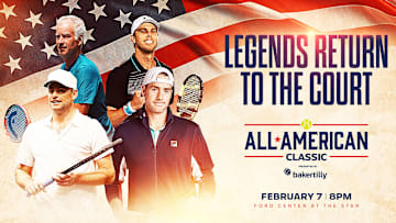 John McEnroe, Andy Roddick, John Isner, and Sam Querrey will compete in Dallas.