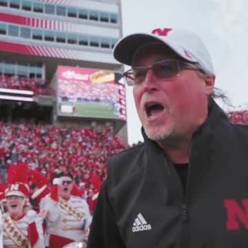 Nebraska offensive coordinator Dana Holgorsen during the Huskers' game  against Wisconsin on Nov. 23, 2024 in Lincoln.