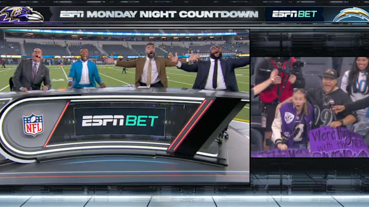 ESPN's Monday Night Countdown made these Ravens fans day.