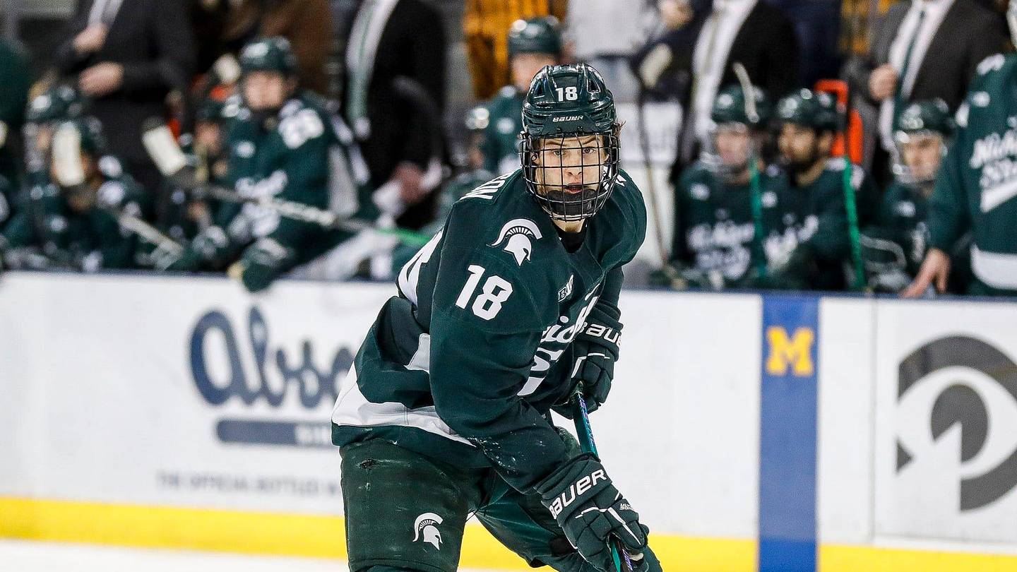 Former Spartan Faces Fellow Alum in NHL Debut