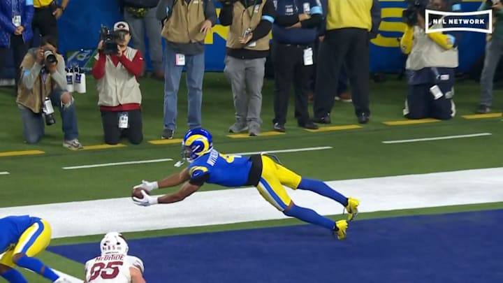 Witherspoon sealed the Rams' win with this interception on the goal line. Witherspoon sealed the Rams' win with this interception on the goal line.
