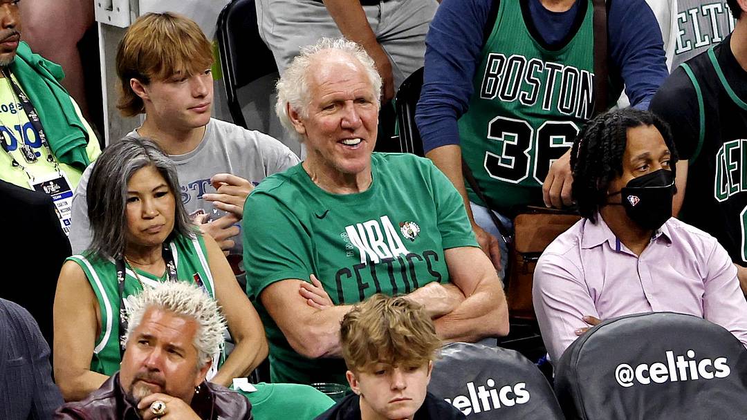 Jun 8, 2022; Boston, Massachusetts, USA; NBA former player Bill Walton looks on during the second quarter in game three of the 2022 NBA Finals between the Golden State Warriors and the Boston Celtics at TD Garden. Mandatory Credit: Winslow Townson-Imagn Images Jun 8, 2022; Boston, Massachusetts, USA; NBA former player Bill Walton looks on during the second quarter in game three of the 2022 NBA Finals between the Golden State Warriors and the Boston Celtics at TD Garden. Mandatory Credit: Winslow Townson-Imagn Images