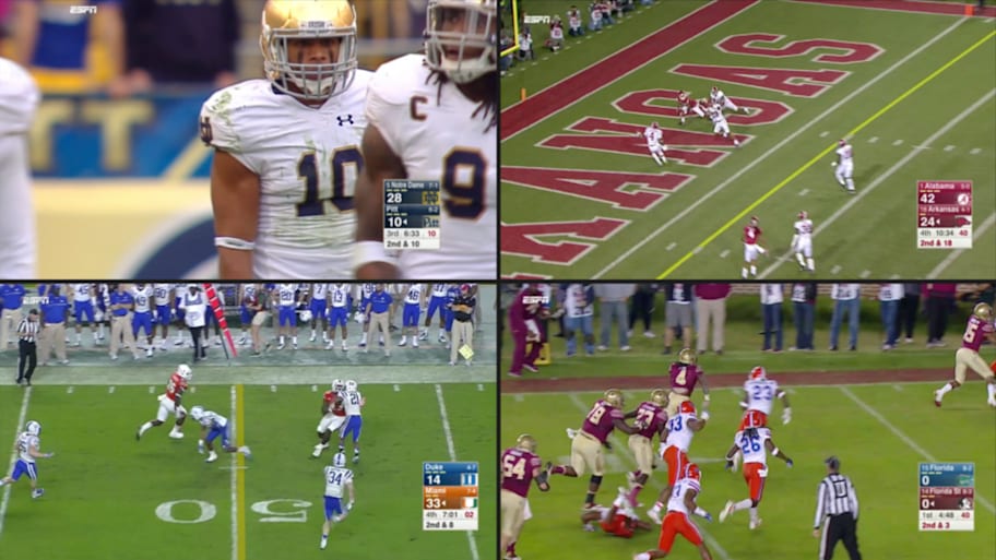 ESPN’s direct-to-consumer product will allow sports fans to watch four games at once. | ESPN