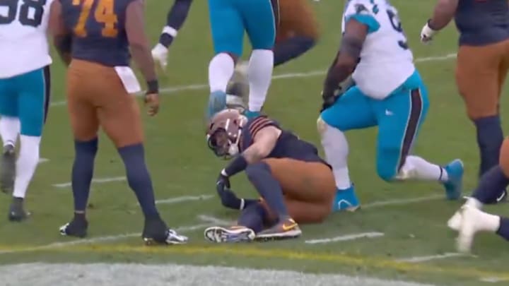 Tucker Kraft appeared to hurt his knee against the Panthers on Sunday. Tucker Kraft appeared to hurt his knee against the Panthers on Sunday.