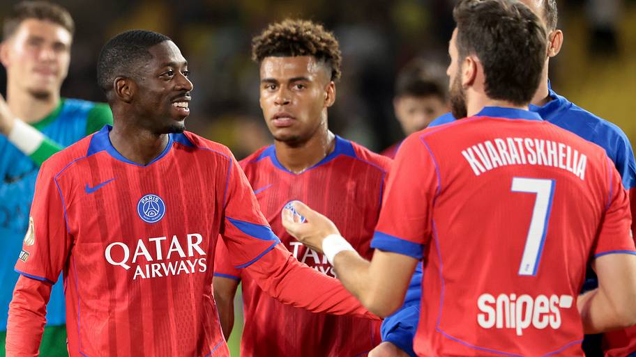 Ousmane Dembélé, Désiré Doué, Khvicha Kvaratskhelia 