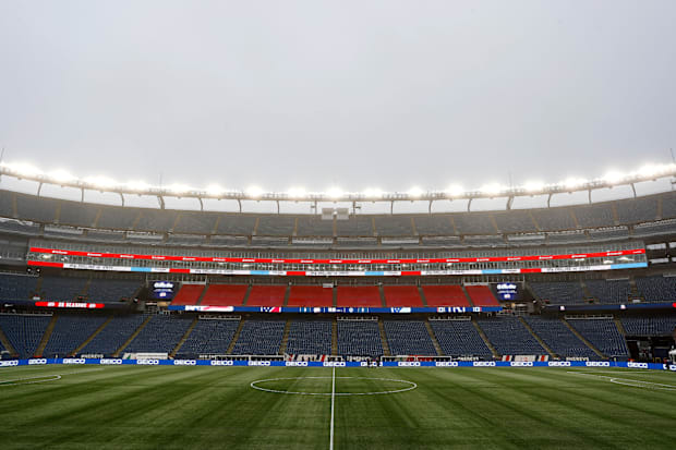 Gillette Stadium wide view.