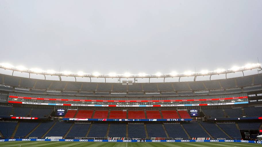 Gillette Stadium wide view.
