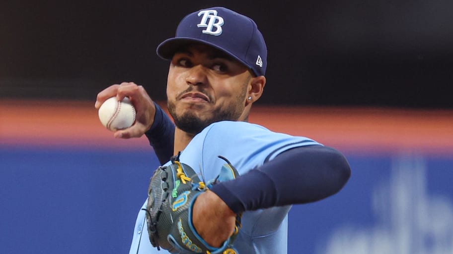 Tampa Bay Rays starting pitcher Taj Bradley