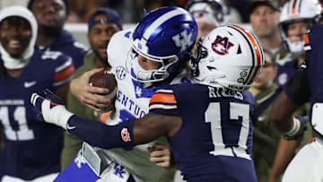Auburn Tigers linebacker Xavier Atkins leads the SEC with 15.5 tackles for loss.