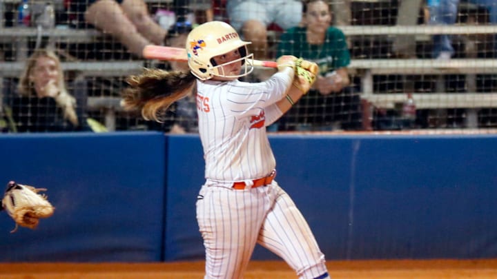 Bartow's Alyssa Hillman watches her hit fall into right field gainst Viera in the Class 6A, Region 2 quarterfinals.