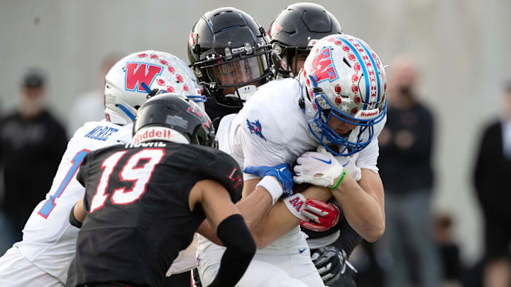 Austin Westlake takes on Lake Travis in the 2023 Texas high school football playoffs. 