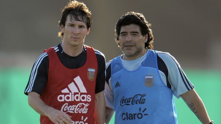Argentina's football team coach Diego Ma