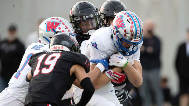 Austin Westlake takes on Lake Travis in the 2023 Texas high school football playoffs. 