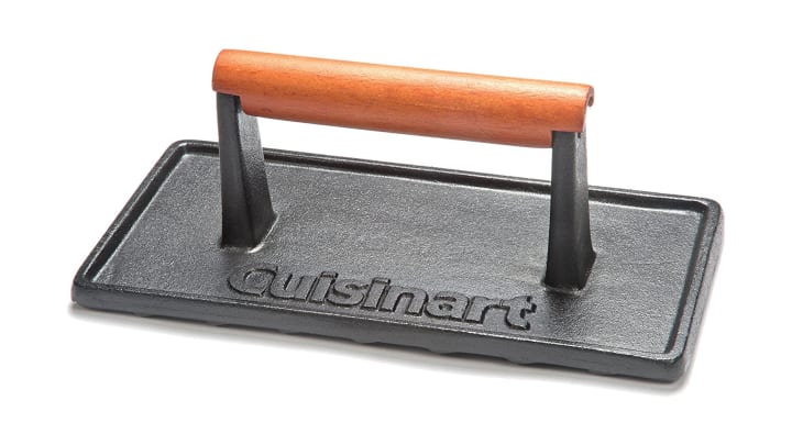 Cuisinart grill press on a white background