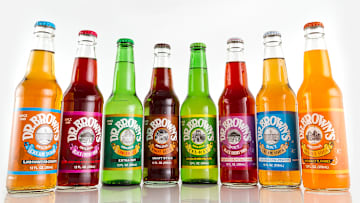 An assortment of Dr. Brown's sodas.