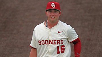 Oklahoma first baseman Dayton Tockey