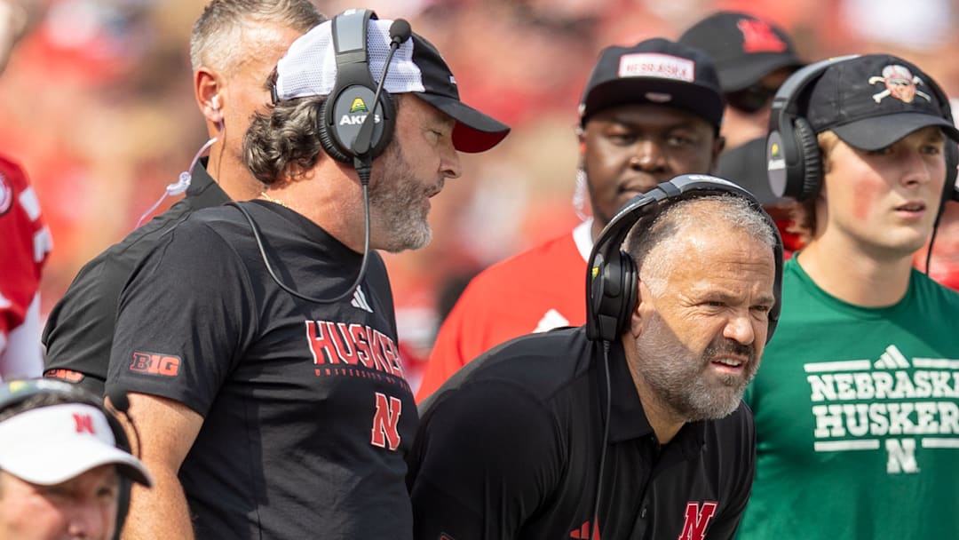 Nebraska defensive coordinator John Butler and head coach Matt Rhule. Nebraska defensive coordinator John Butler and head coach Matt Rhule.