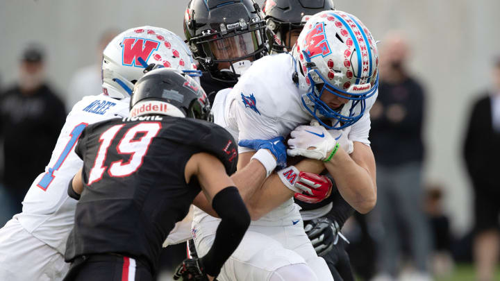 Austin Westlake takes on Lake Travis in the 2023 Texas high school football playoffs. 