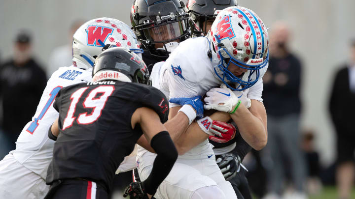 Austin Westlake takes on Lake Travis in the 2023 Texas high school football playoffs. 