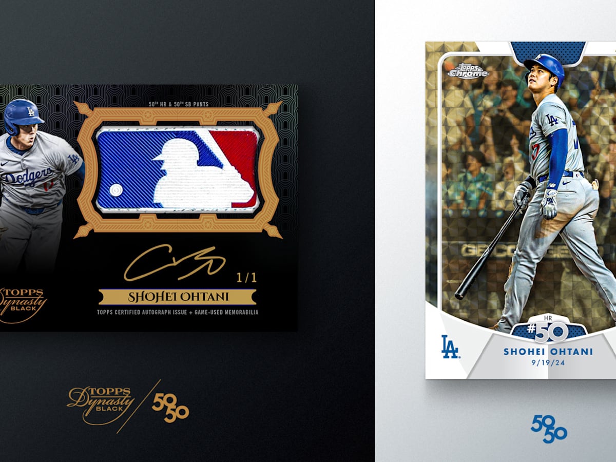 【50/50】Topps ディマリア 50シリアル ラストナンバー！ HUGE Topps Announcement—Ohtani 50-50 GAME WORN Cards In