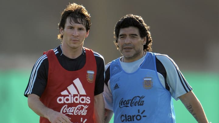 Maradona Messi Argentina Copa do Mundo 