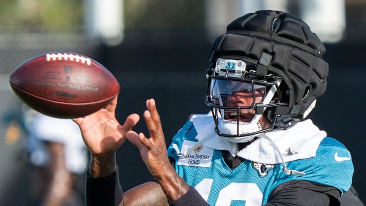 Jaguars wide receiver Travis Hunter didn't participate in the team's practice on Friday.
