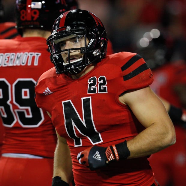 Nebraska Cornhuskers running back Rex Burkhead (22) during the game against the Wisconsin Badgers at Memorial Stadium in the 