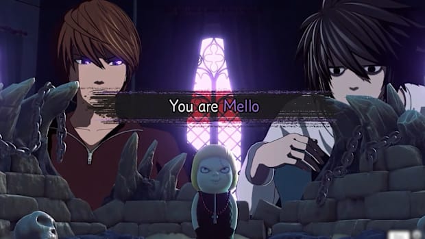 Mello's doll in front of Kira and L in Death Note: Killer Within