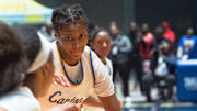Canton's Shamira Morton (25) drives toward the key during play against Laurel during the MHSAA Class 5A girls basketball tournament championship Jackson, Miss., Friday, March 1, 2024.
