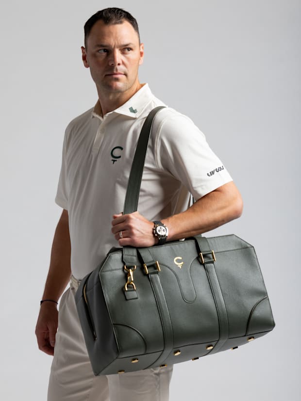 Martin Kaymer with a luxury Cleeks GC bag