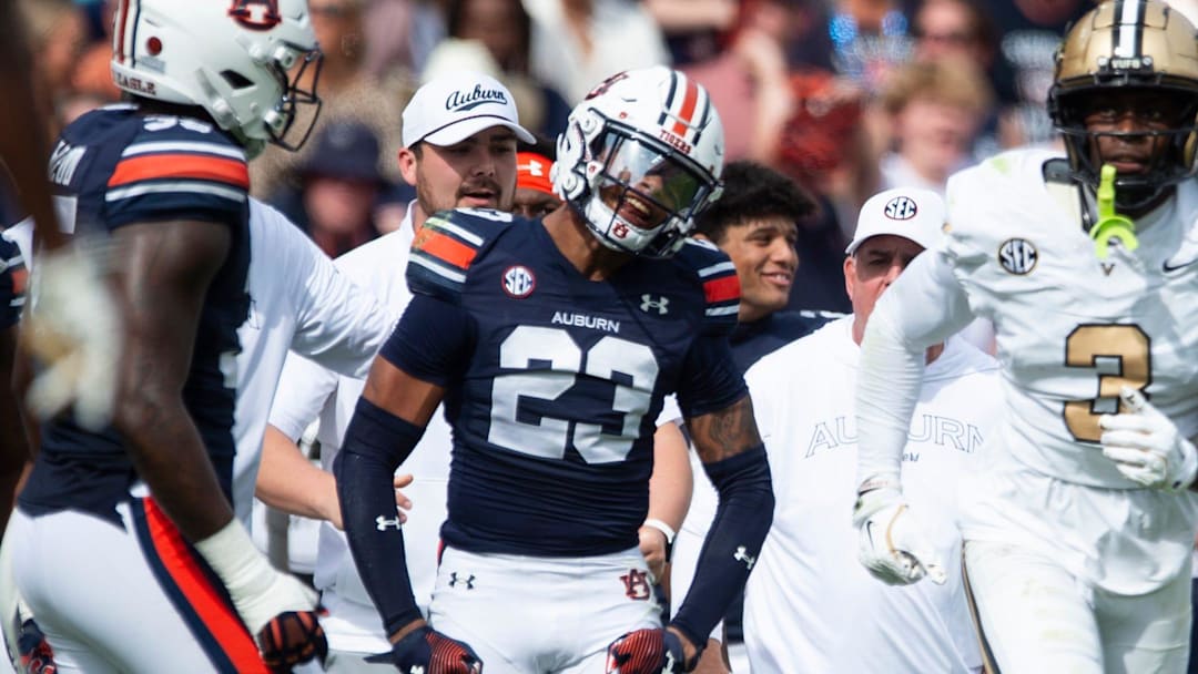Auburn Tigers defensive back Jay Crawford was a freshman All-SEC selection in 2024. Auburn Tigers defensive back Jay Crawford was a freshman All-SEC selection in 2024.